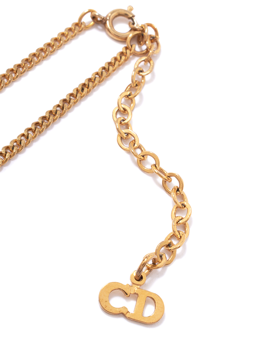 Christian Dior CDロゴネックレス(ヴィンテージアクセサリー