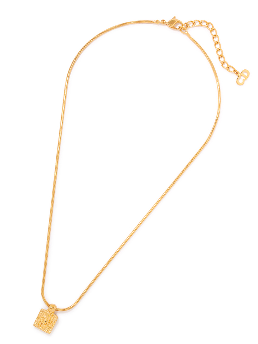 Christian Dior ロゴネックレス(ヴィンテージアクセサリー