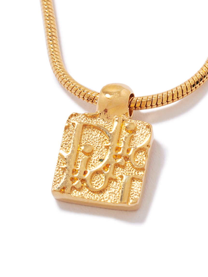 Christian Dior ロゴネックレス(ヴィンテージアクセサリー