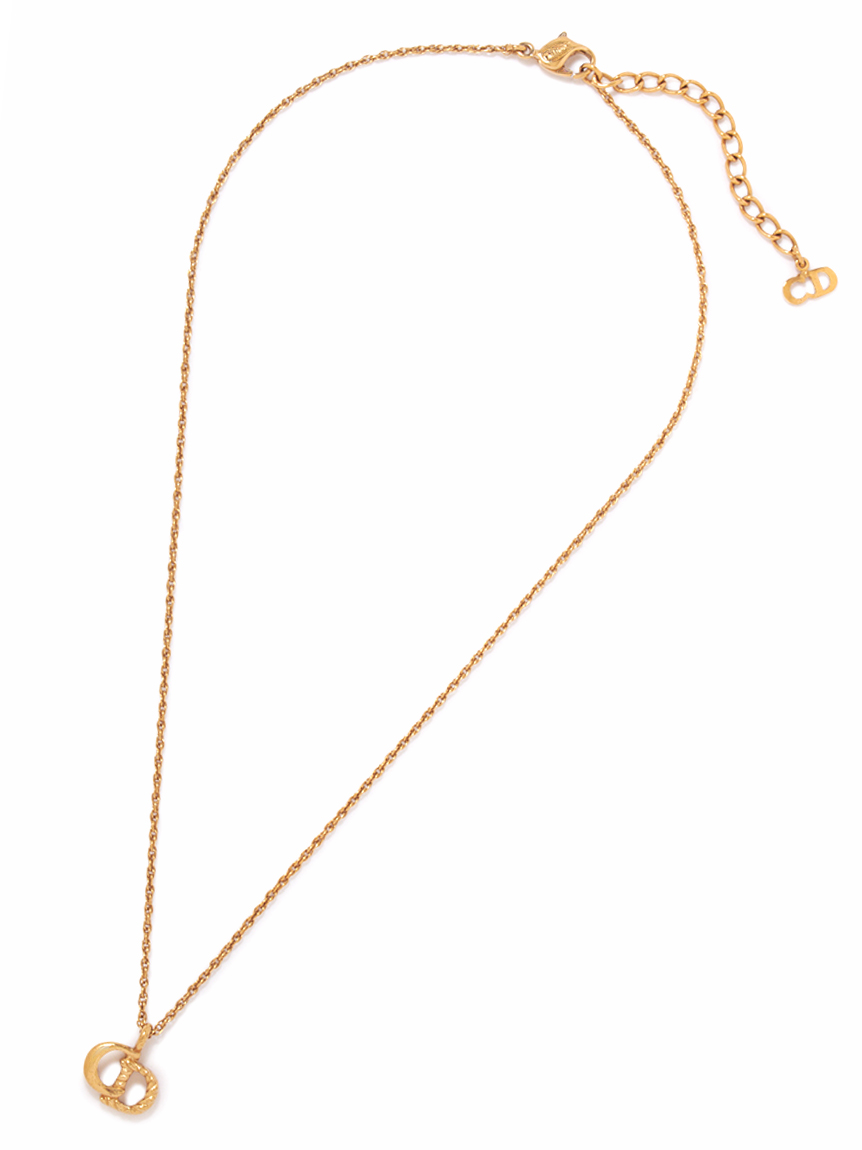 Christian Dior CDロゴネックレス(ヴィンテージアクセサリー