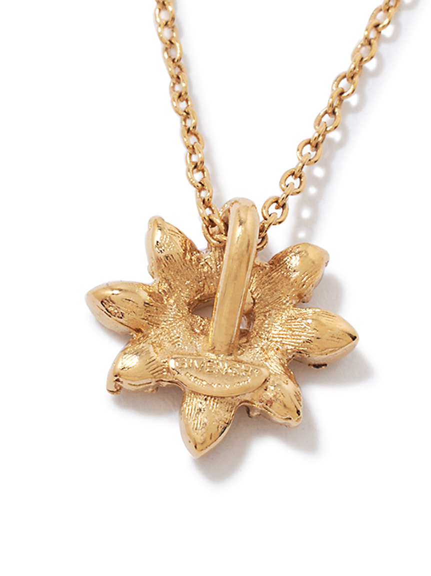 750 ゴールド プルメリアモチーフ チャームリーバシブル Idyllia Pomegranate | Swarovski