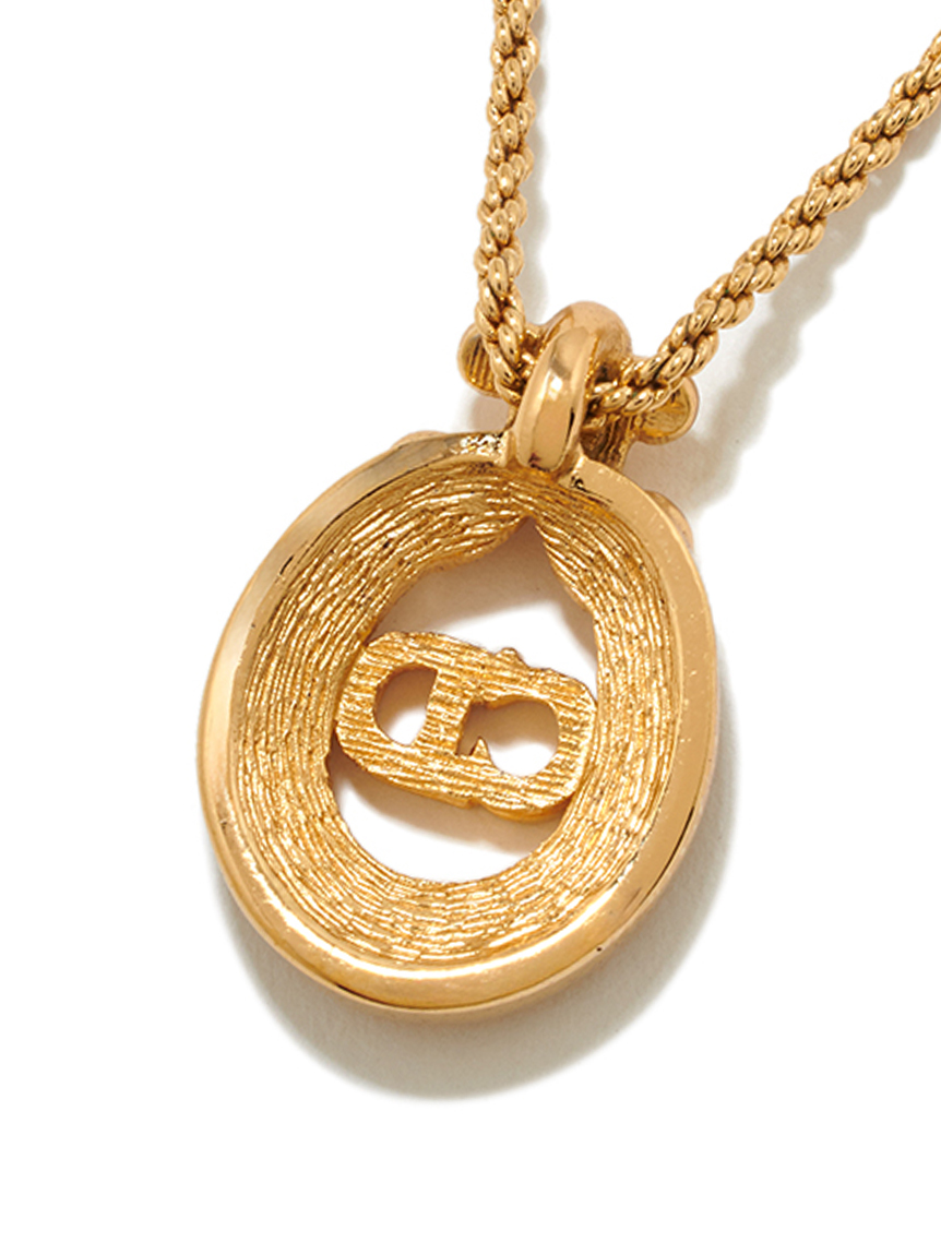 Christian Dior CD ロゴネックレス(ヴィンテージアクセサリー