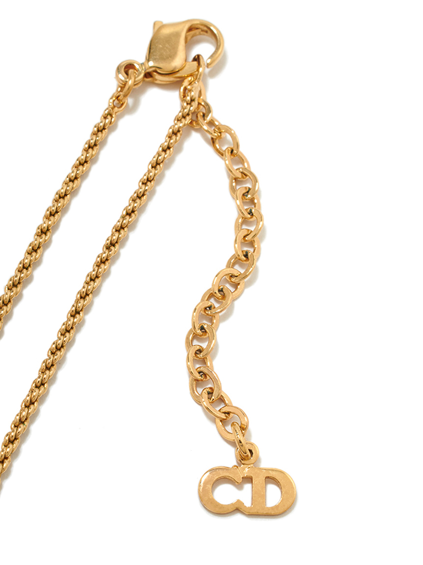 Christian Dior CD ロゴネックレス(ヴィンテージアクセサリー