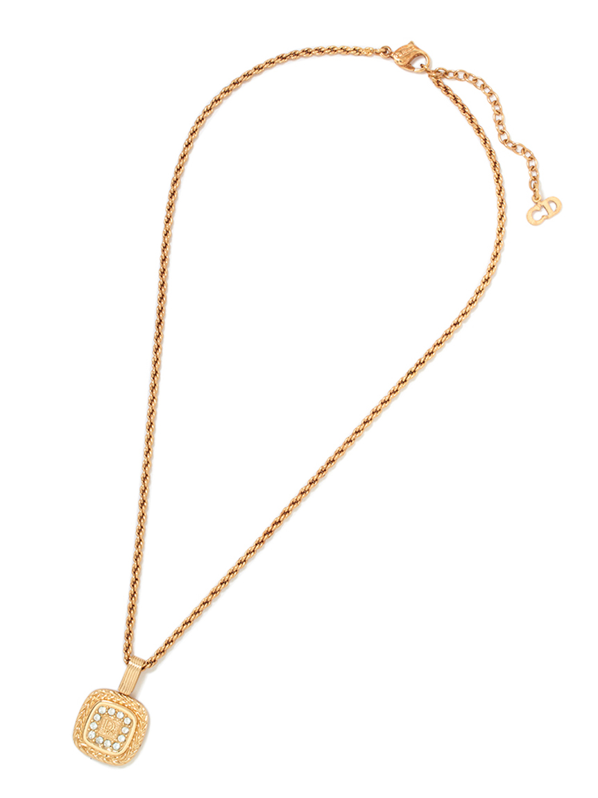 Christian Dior CD ロゴネックレス(ヴィンテージアクセサリー
