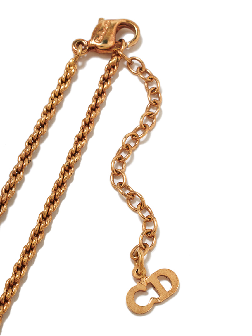 Christian Dior CD ロゴネックレス(ヴィンテージアクセサリー