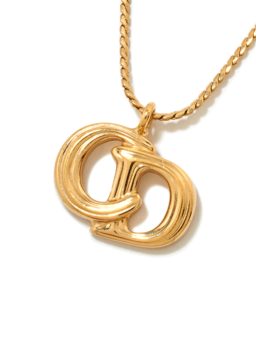 Christian Dior CD ロゴネックレス(ヴィンテージアクセサリー