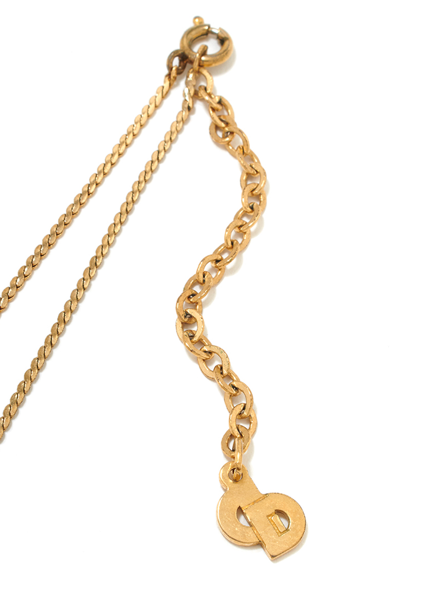 Christian Dior CD ロゴネックレス(ヴィンテージアクセサリー