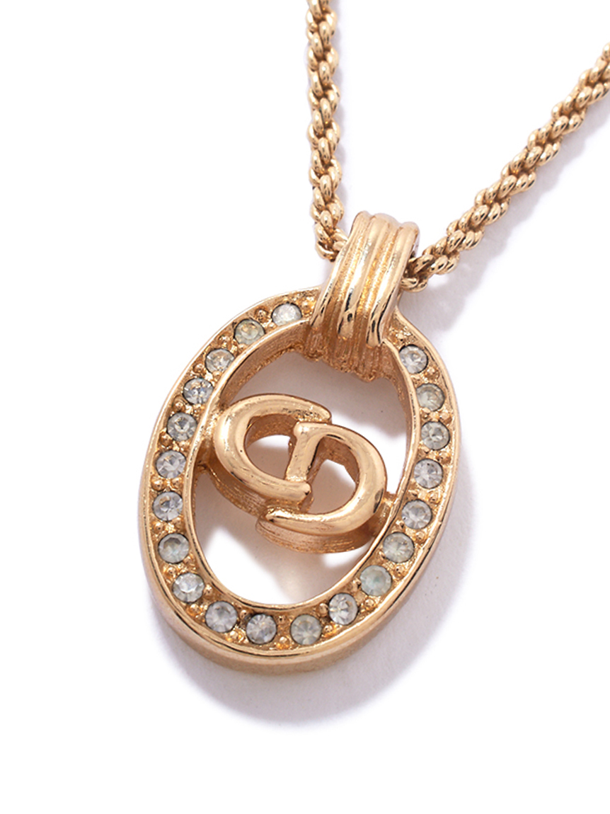 Christian Dior CDロゴネックレス(ヴィンテージアクセサリー
