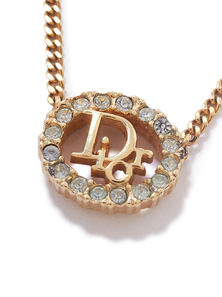 Christian Dior ロゴネックレス(ヴィンテージアクセサリー