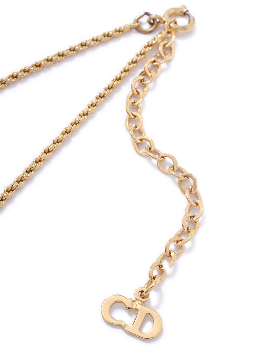 Christian Dior CD ロゴネックレス(ヴィンテージアクセサリー