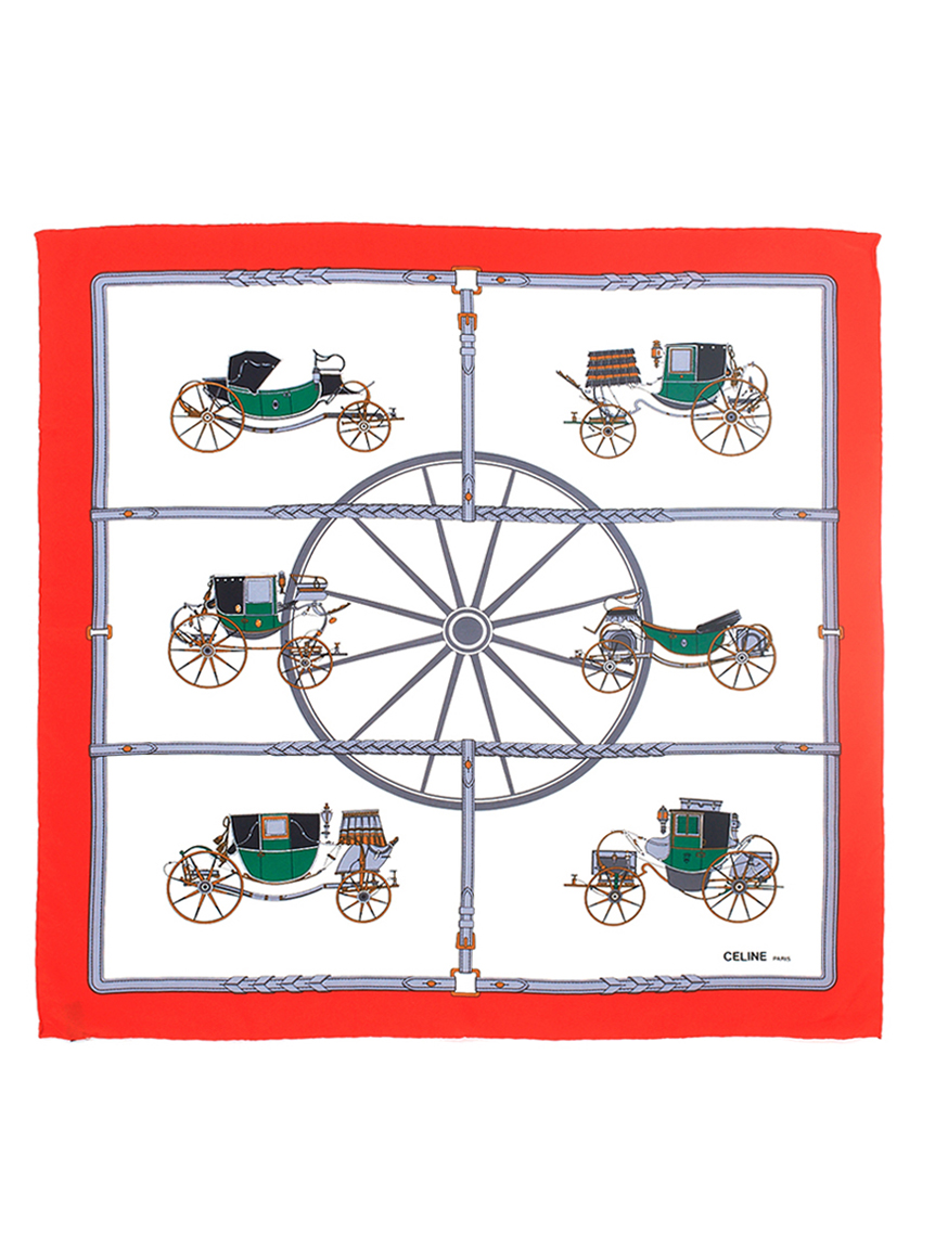 新品✨セリーヌ 00年代 希少ヴィンテージ ブラウス 総柄 シルク スカーフ柄 CELINEシルクスカーフ(ヴィンテージ革小物・グッズ)｜ヴィンテージ商品