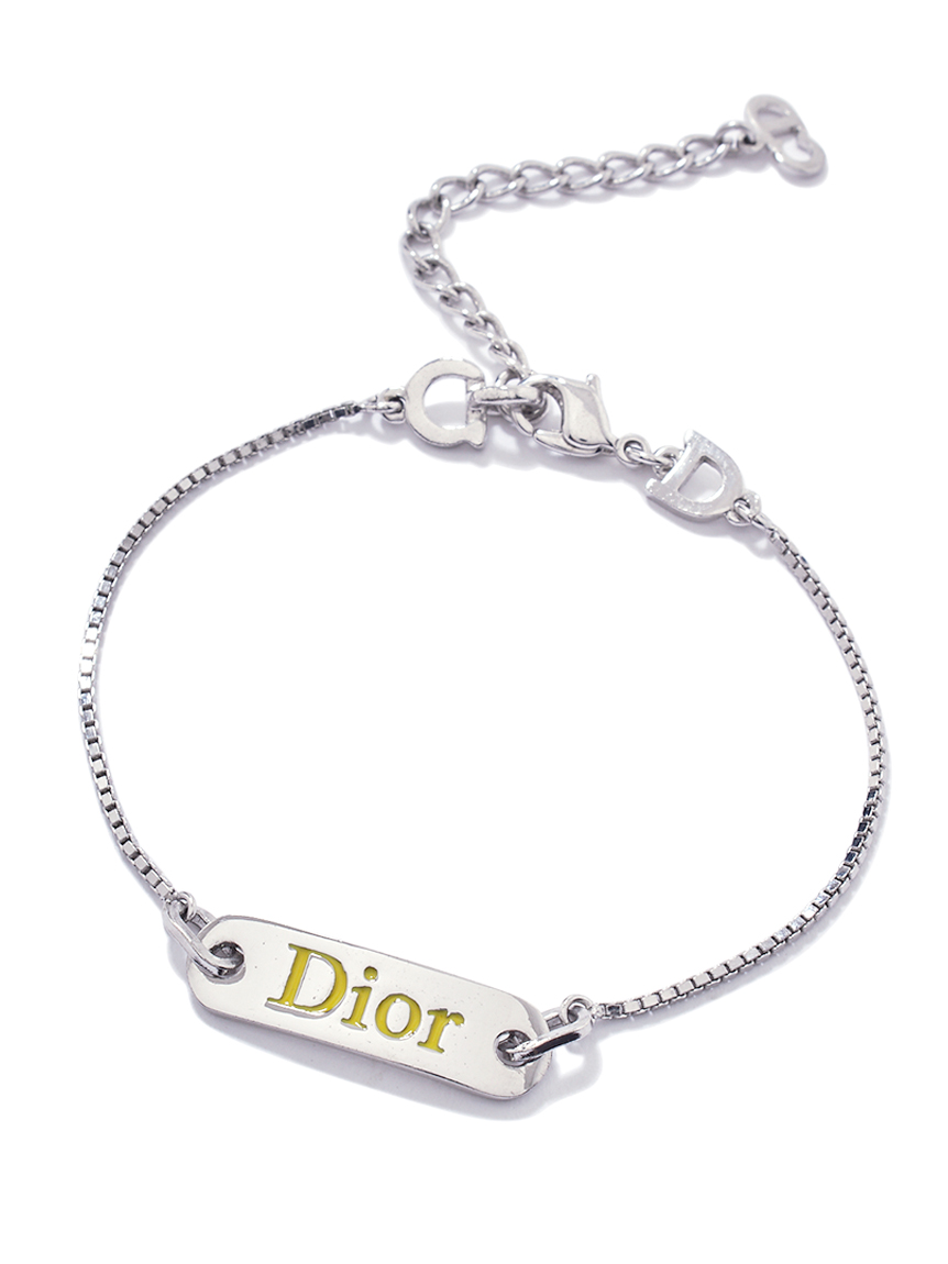 Christian Diorセットブレスレット、イヤリング Christian Diorロゴブレスレット(ヴィンテージアクセサリー
