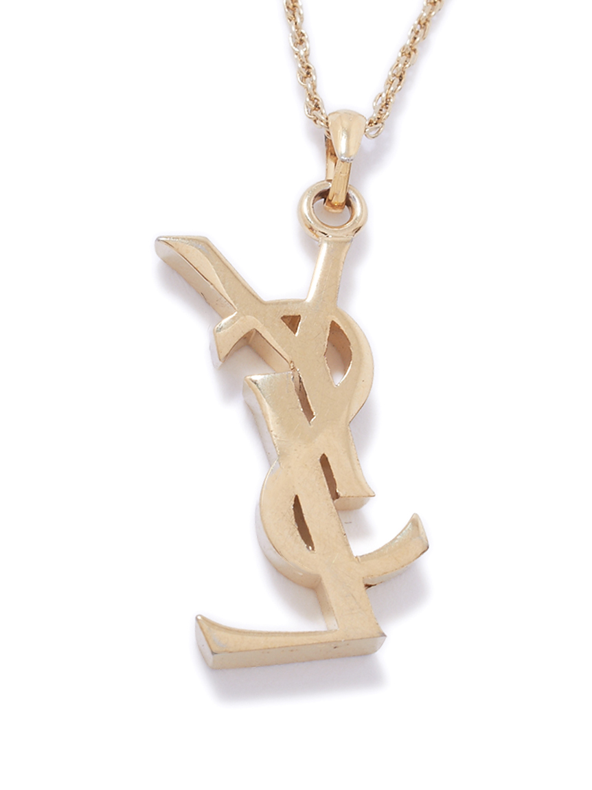 YSLカサンドラロゴネックレス(ヴィンテージ商品（VINTAGE ITEM