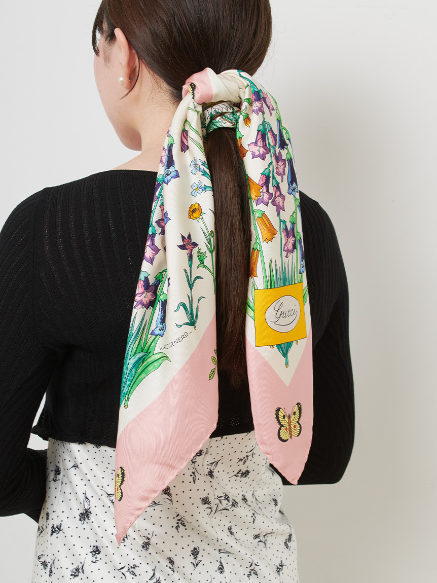 GUCCIシルクスカーフ(ヴィンテージ商品（VINTAGE ITEM）)｜LILY BROWN
