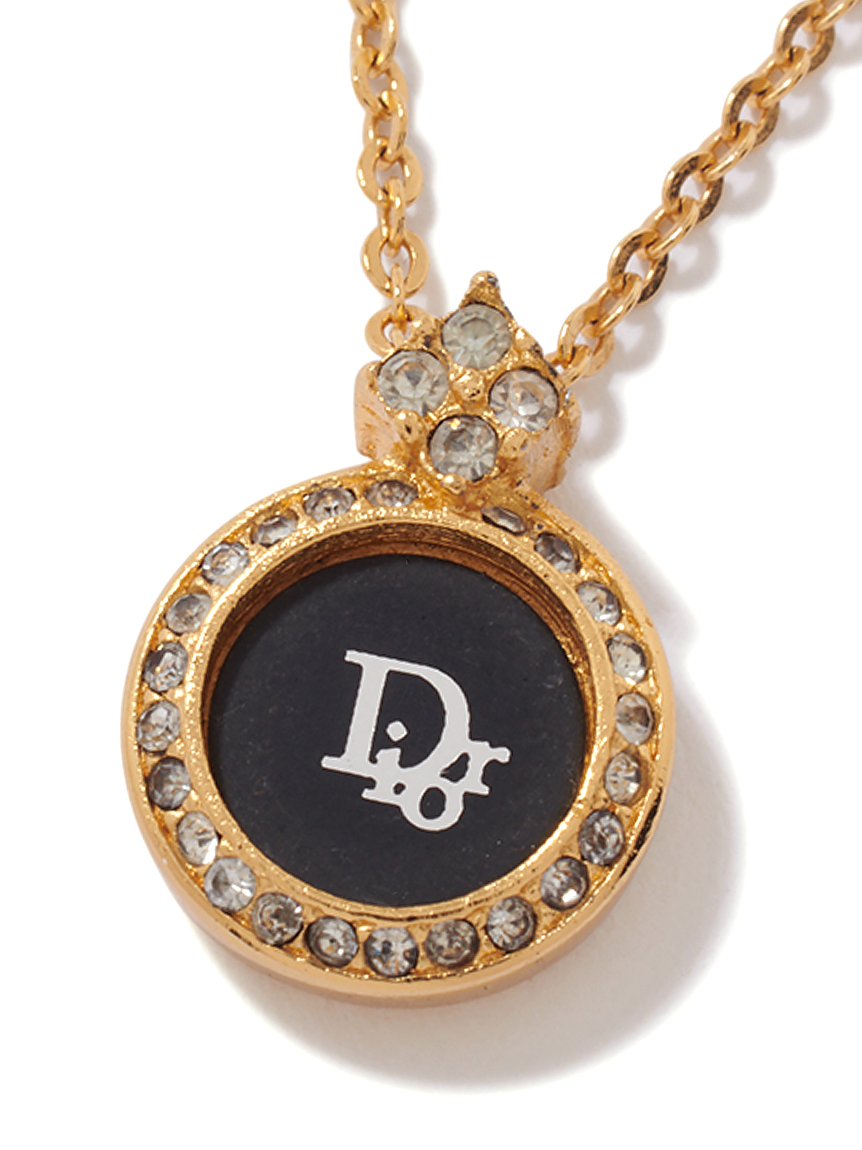 美品 Christian Dior ロゴ ネックレス ディオール y2k111 美品