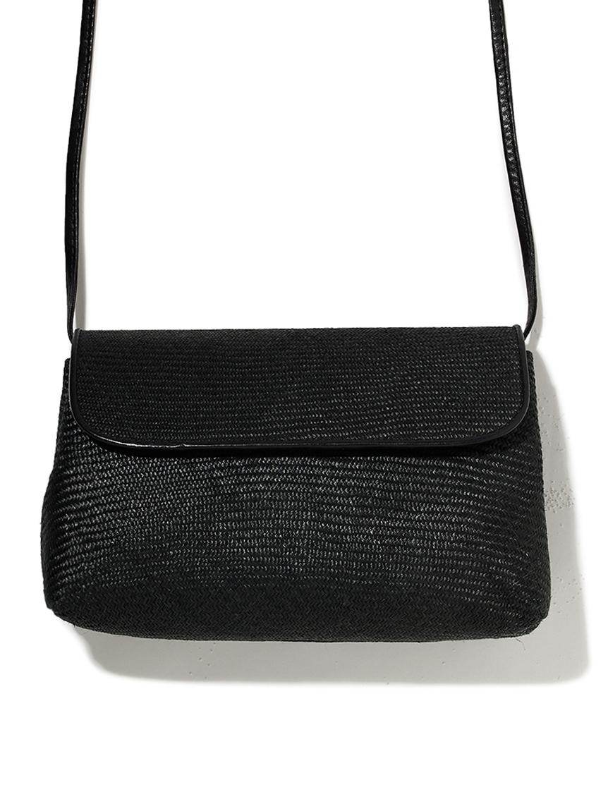 即日発送BOTTEGA VENETA ブラックショルダーバッグ** BOTTEGA VENETA ミニ ウォレス ショルダーバッグ ブラック