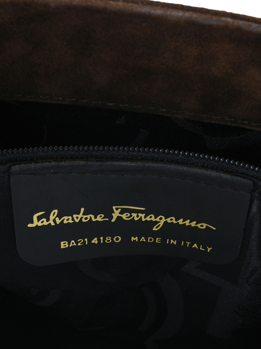 Salvatore Ferragamo Vintageスウェード ジャケット-