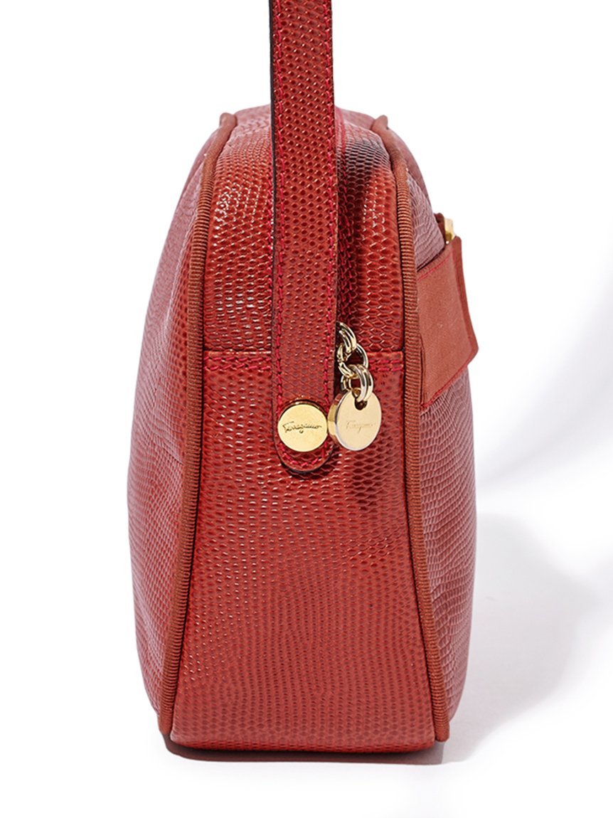 Salvatore Ferragamo パーティバッグ　えんじ色 Salvatore Ferragamo パーティバッグ えんじ色