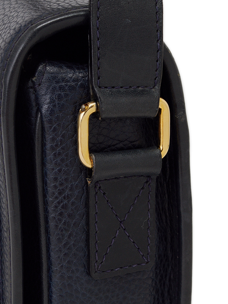 CELINE ロゴリングフラップショルダー(ヴィンテージバッグ  