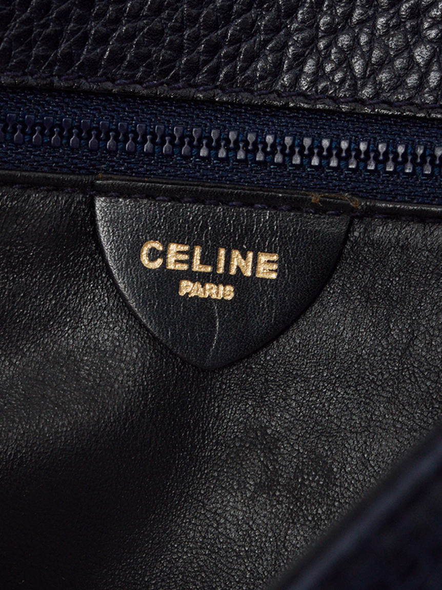 CELINE ロゴリングフラップショルダー(ヴィンテージバッグ