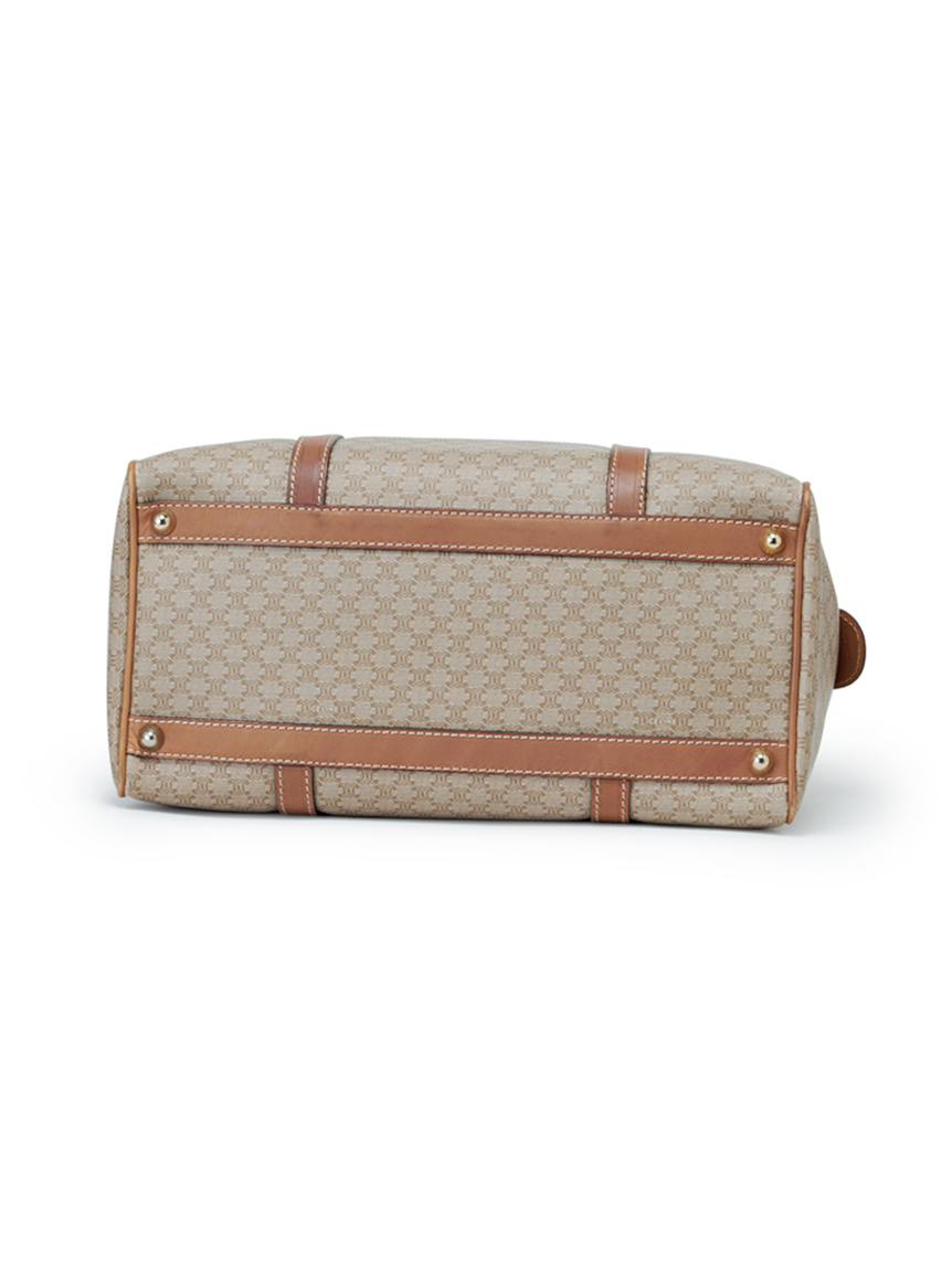 極上美品 セリーヌ マカダム ブラゾン きらし 柄 ミニ ボストンバッグ  