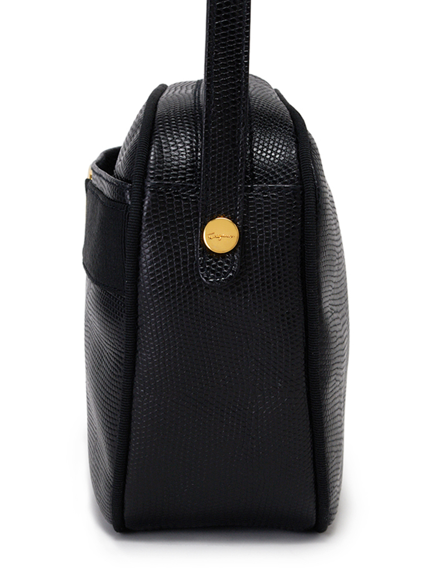 Salvatore Ferragamo ヴァラ型押リザードショルダー(ヴィンテージ 