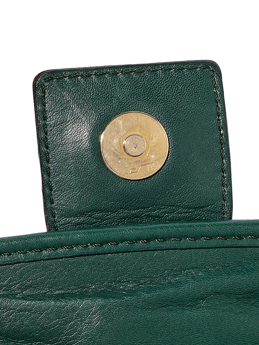 CELINE ロゴリングフラップショルダー(ヴィンテージバッグ