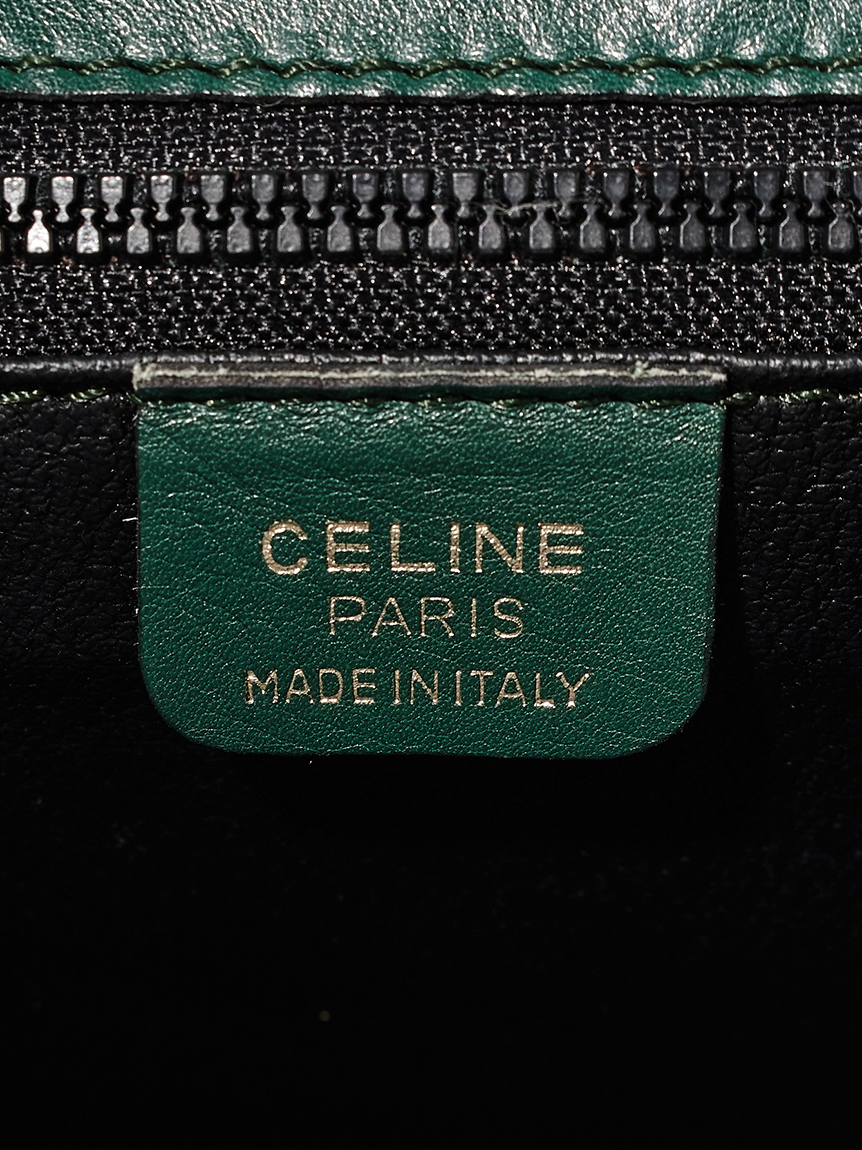 CELINE ロゴリングフラップショルダー(ヴィンテージバッグ
