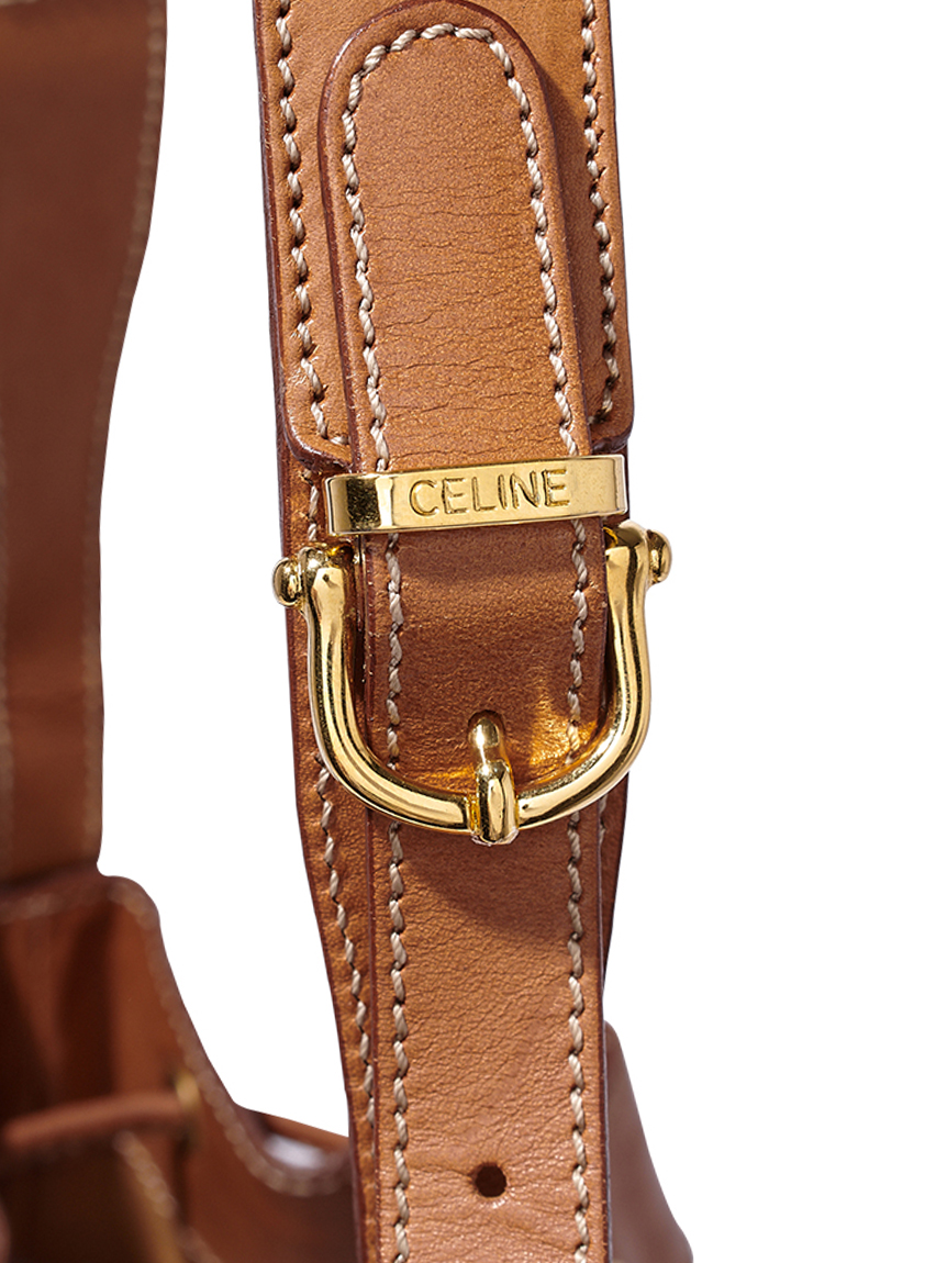 CELINE マカダムモノグラム巾着ショルダー(ヴィンテージバッグ