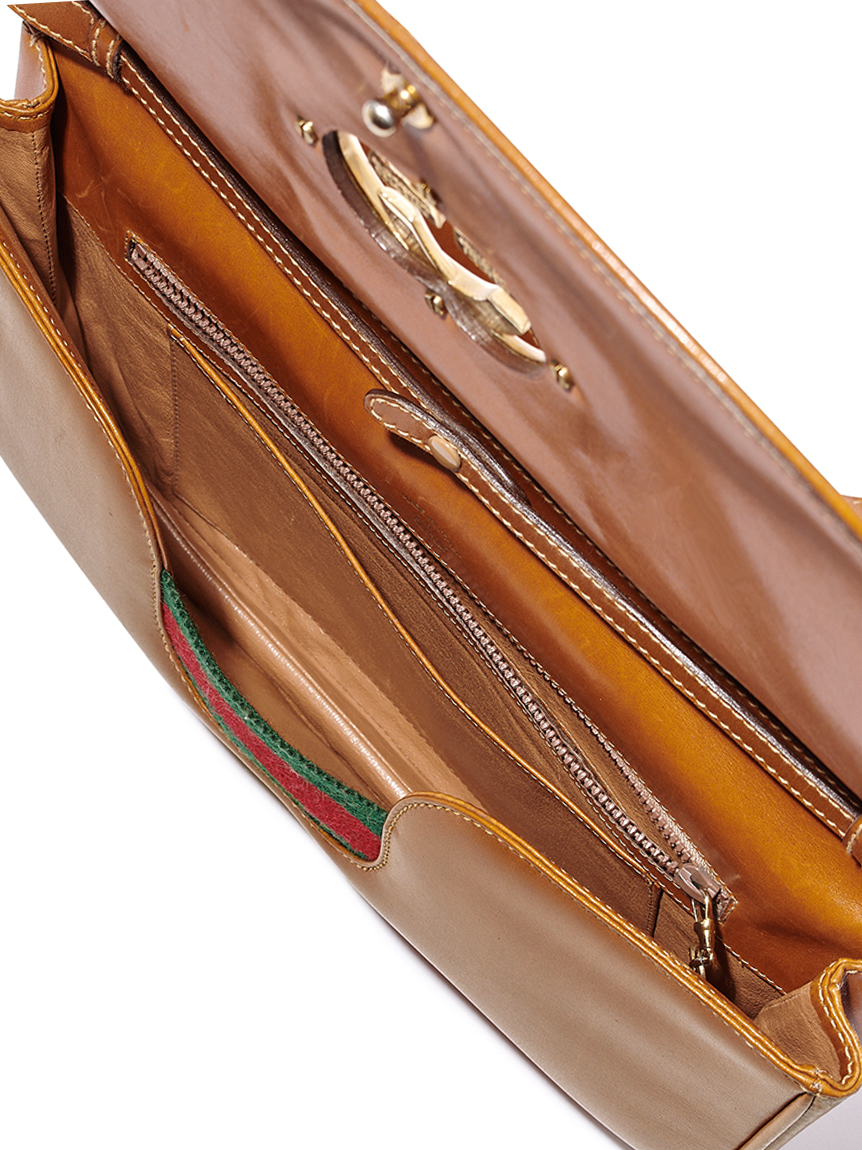 GUCCI GGシェリーラインロゴフラップショルダー(ヴィンテージ