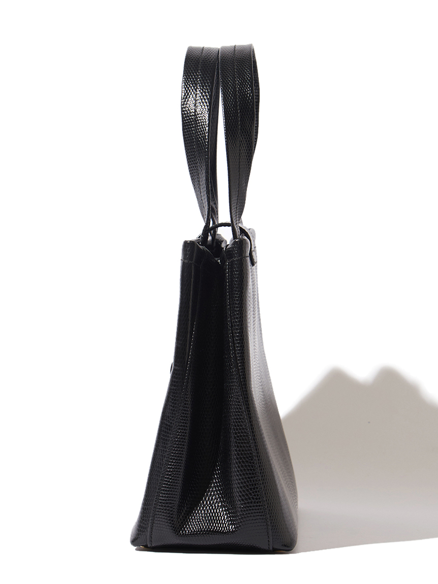 Salvatore Ferragamo ヴァラ型押リザードハンドバッグ(ヴィンテージ