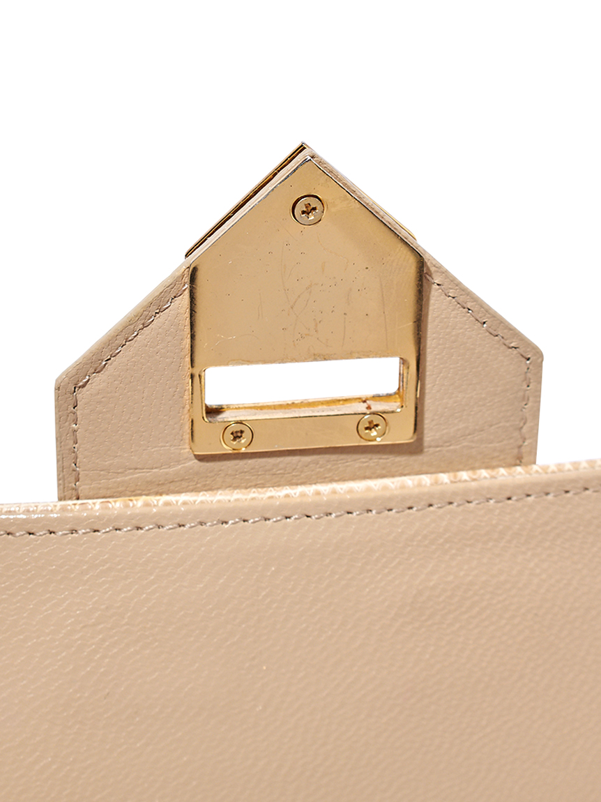 YSL カサンドラロゴフラップリザードショルダー(ヴィンテージ