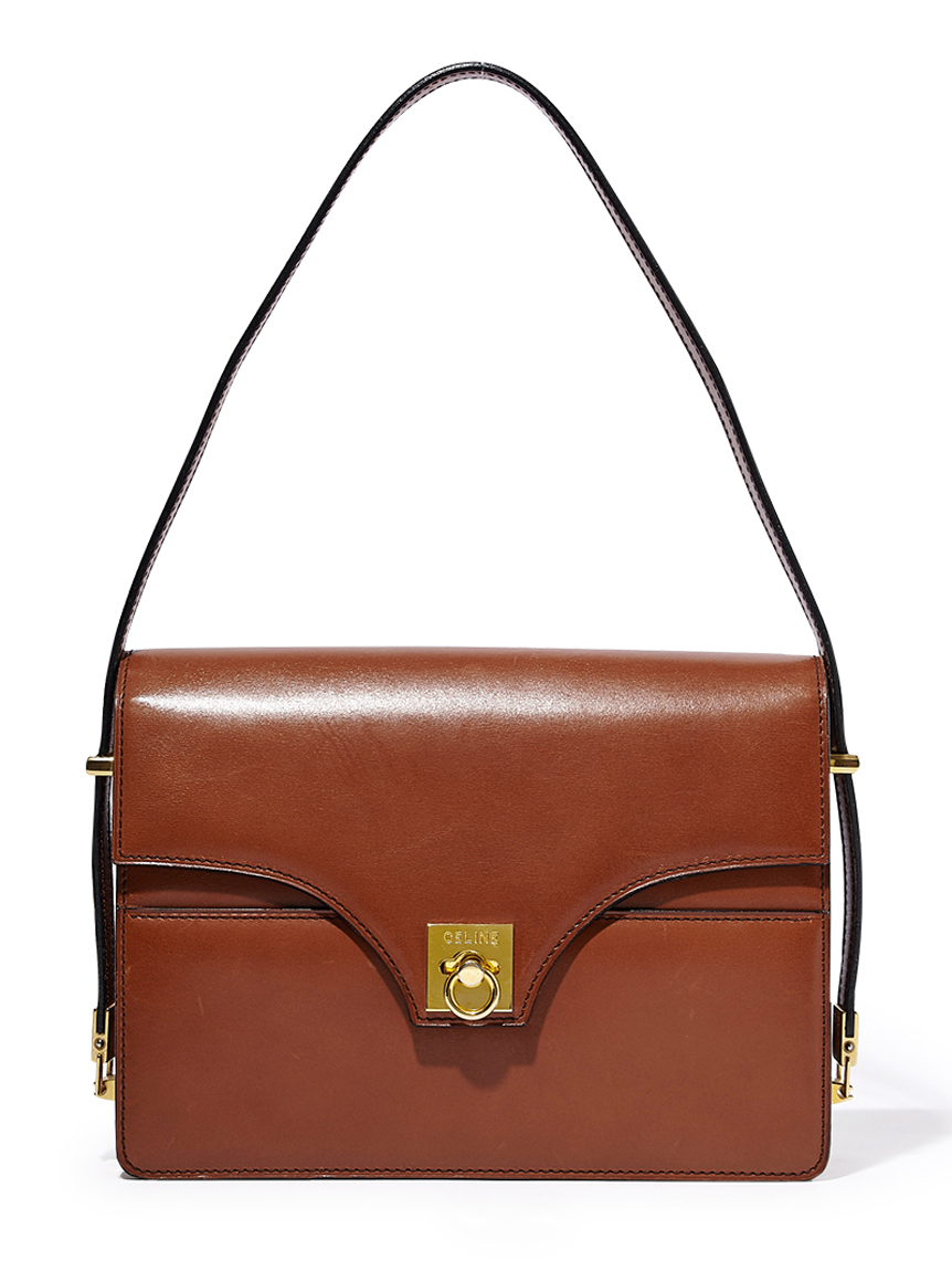 CELINE ロゴターンロックショルダー(ヴィンテージバッグ