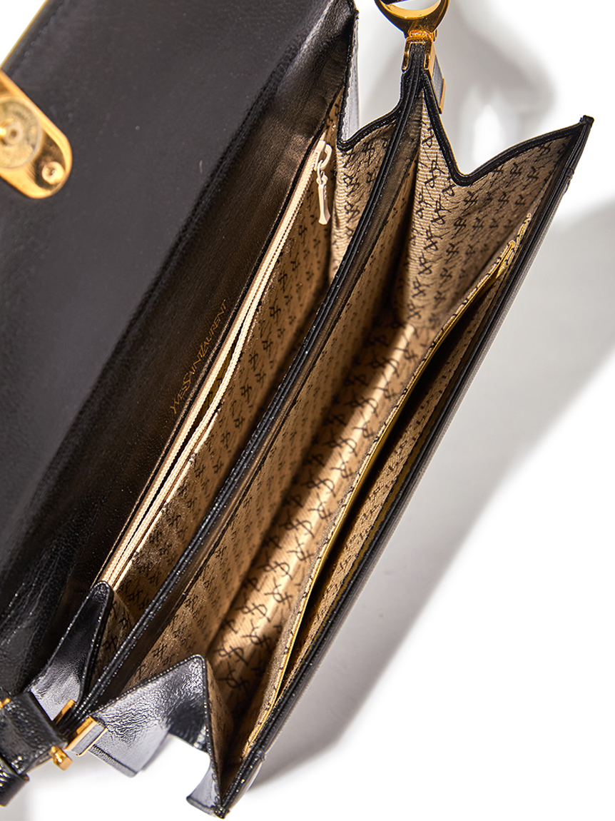 YSL カサンドラロゴリザードショルダー(ヴィンテージバッグ