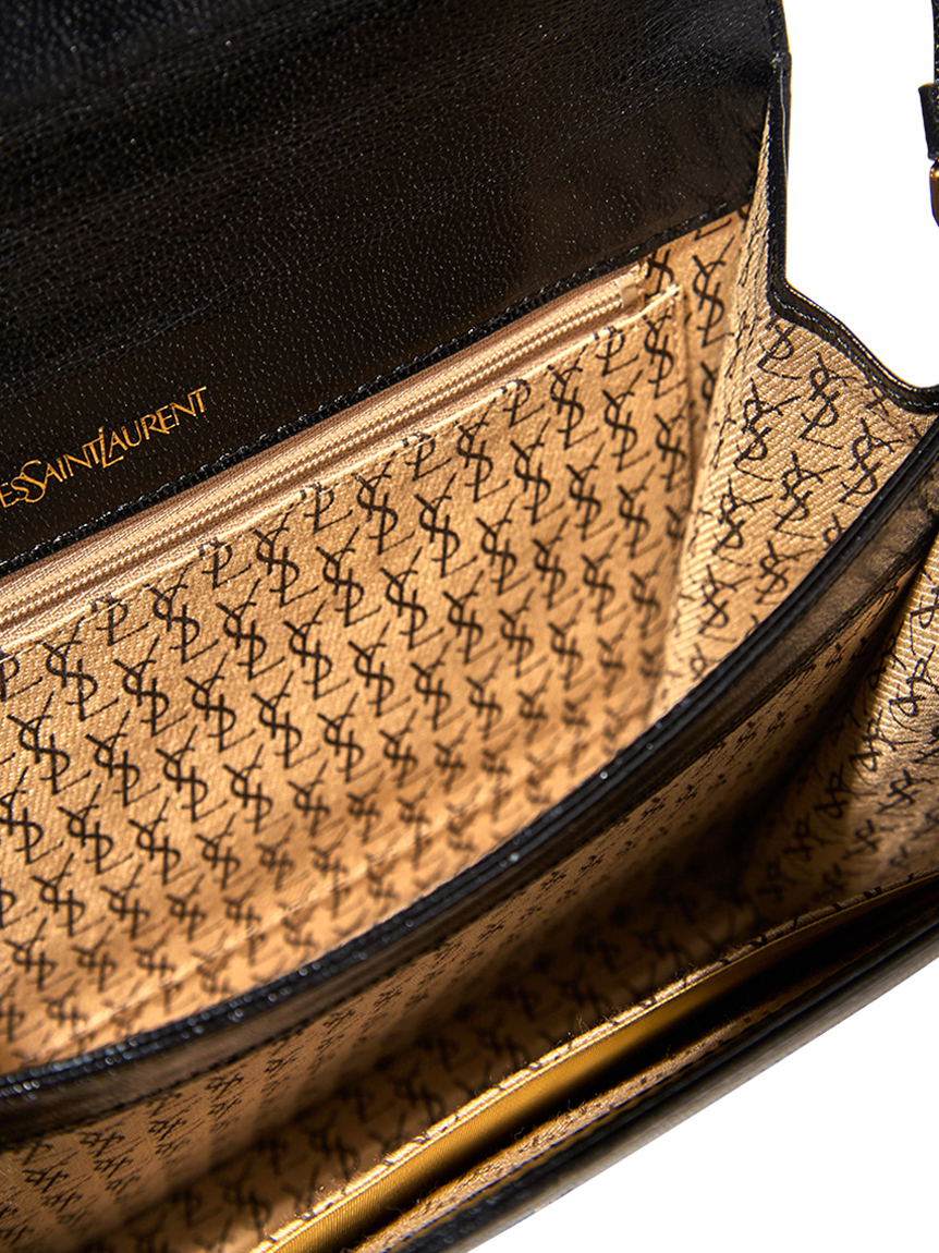 YSL カサンドラロゴリザードショルダー(ヴィンテージバッグ