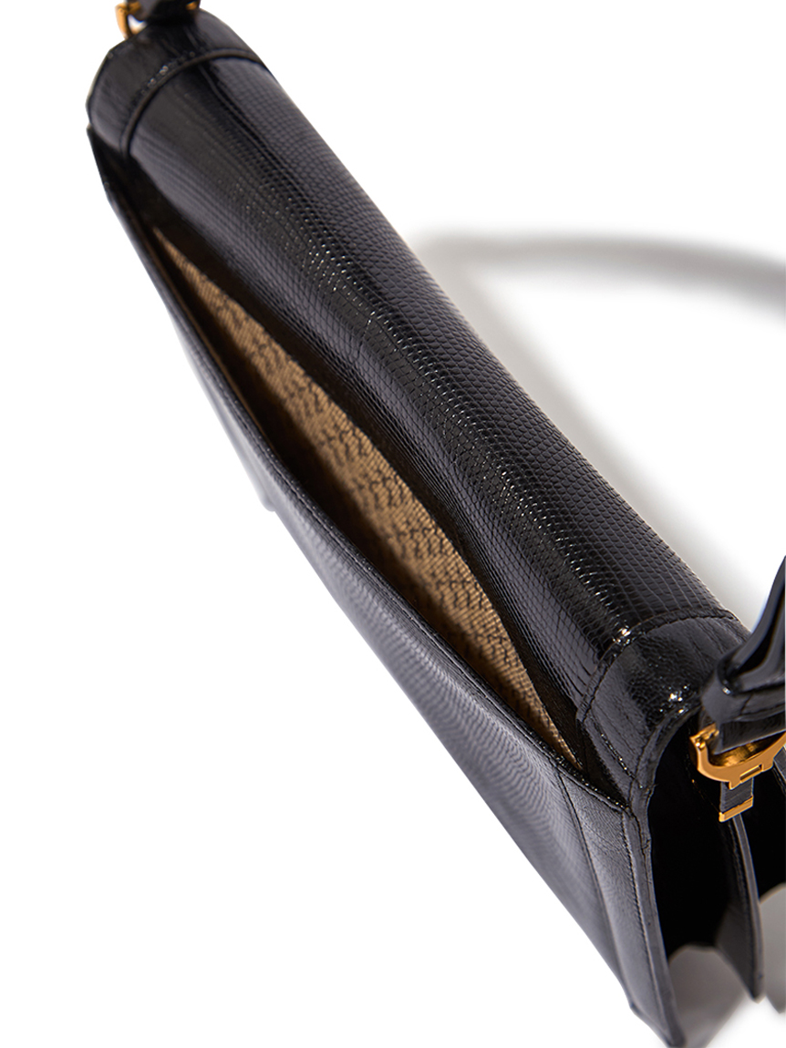 YSL カサンドラロゴリザードショルダー(ヴィンテージバッグ
