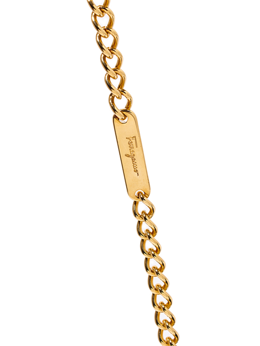 Salvatore Ferragamo ガンチーニスエードがま口チェーンショルダー