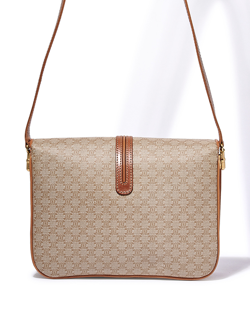 CELINE マカダムモノグラムショルダー CELINE/マカダムモノグラム巾着ショルダー（ショルダーバッグ