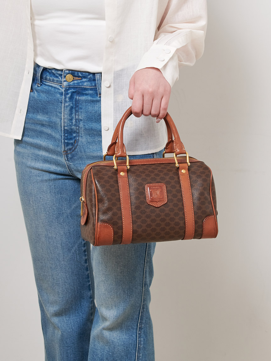 CELINE マカダムモノグラムボストン(ヴィンテージバッグ