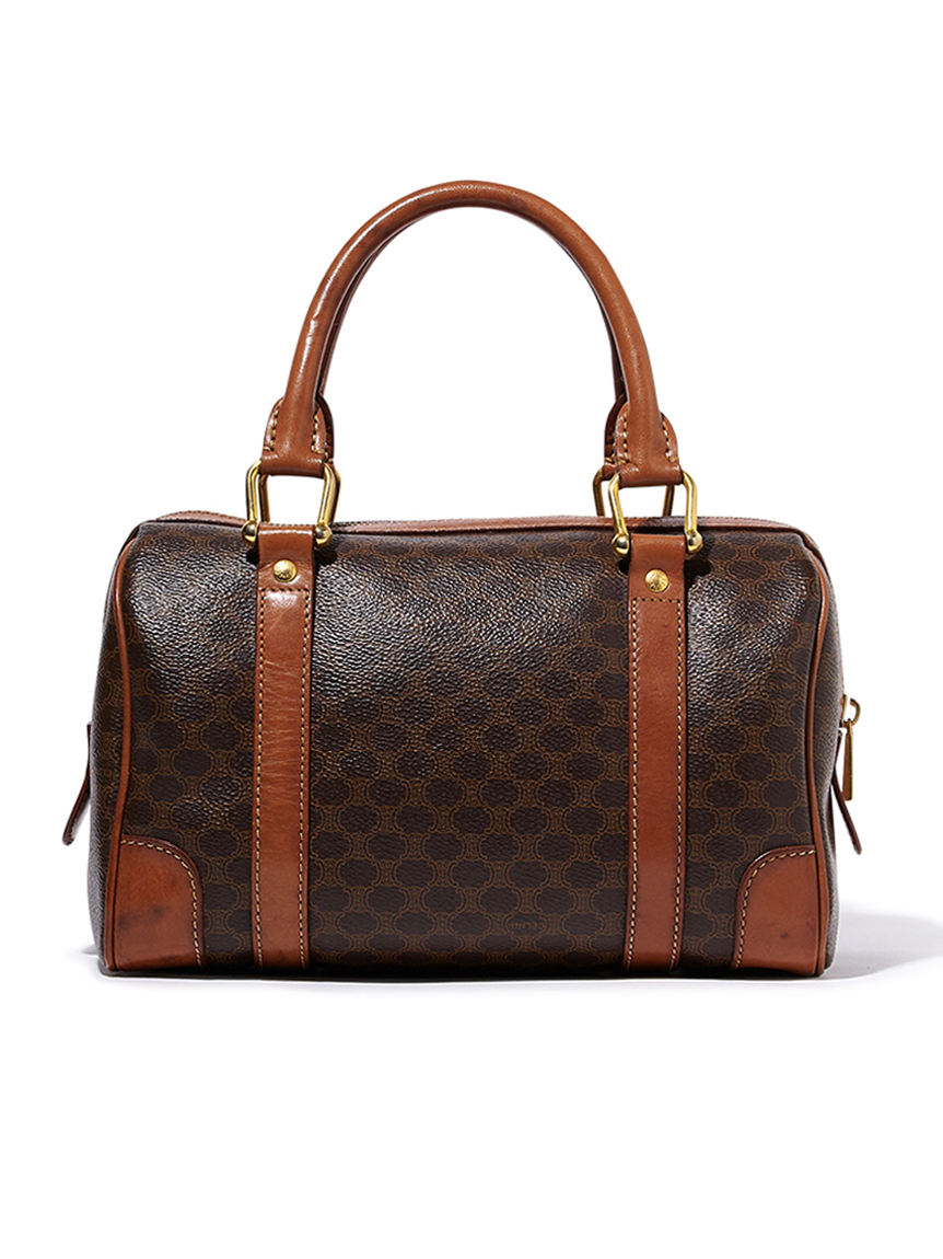 CELINE マカダムモノグラムボストン ミディアム CELINE マカダムモノグラムボストン(ヴィンテージバッグ