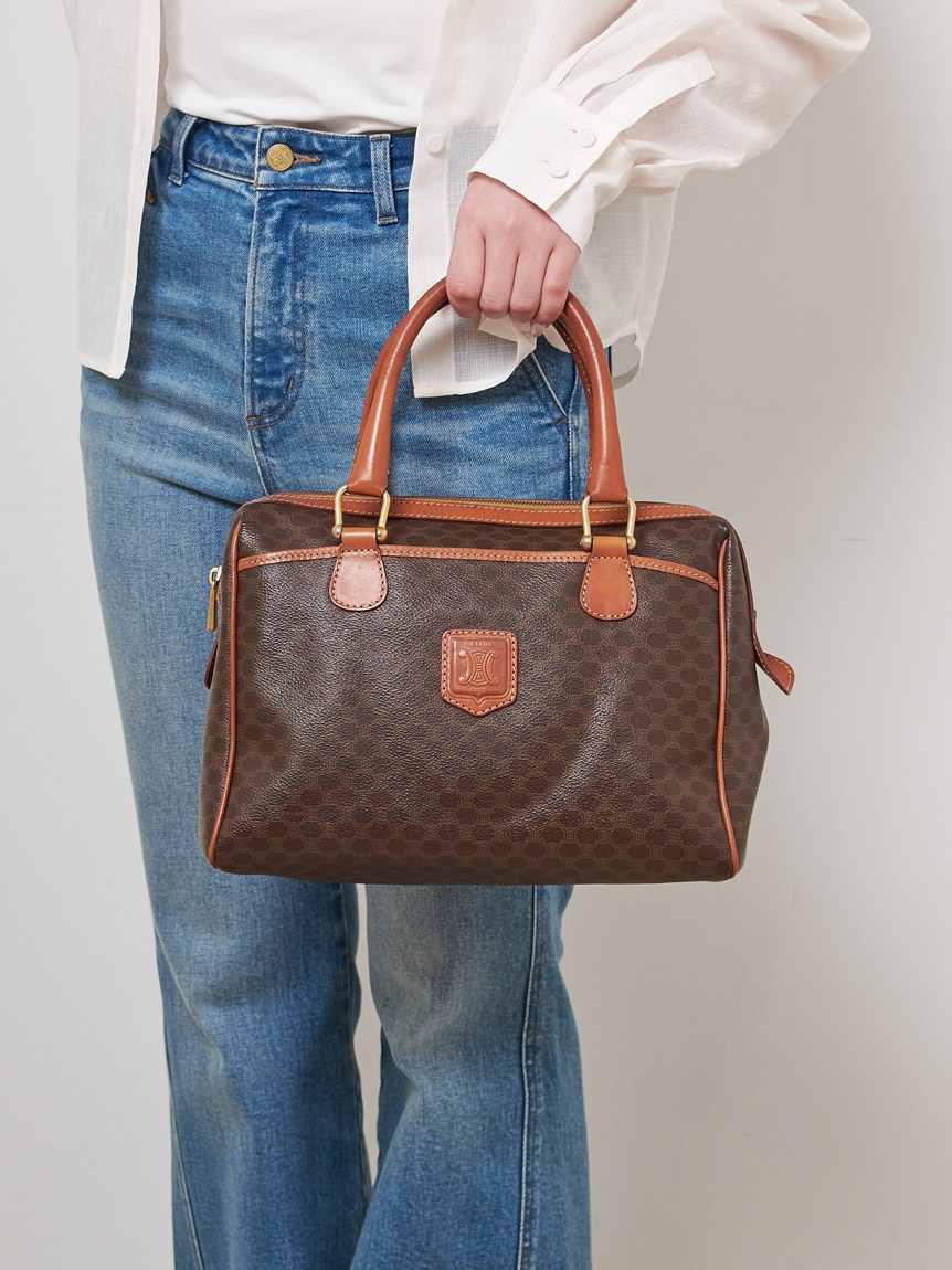 CELINE マカダムモノグラムボストン(ヴィンテージバッグ