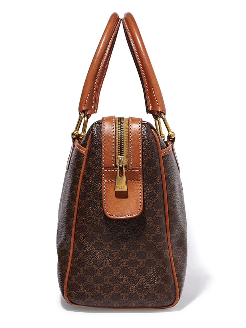 239 セリーヌ　マカダム　ボストンバッグ　ハンドバッグ CELINE マカダムモノグラムボストン(ヴィンテージバッグ
