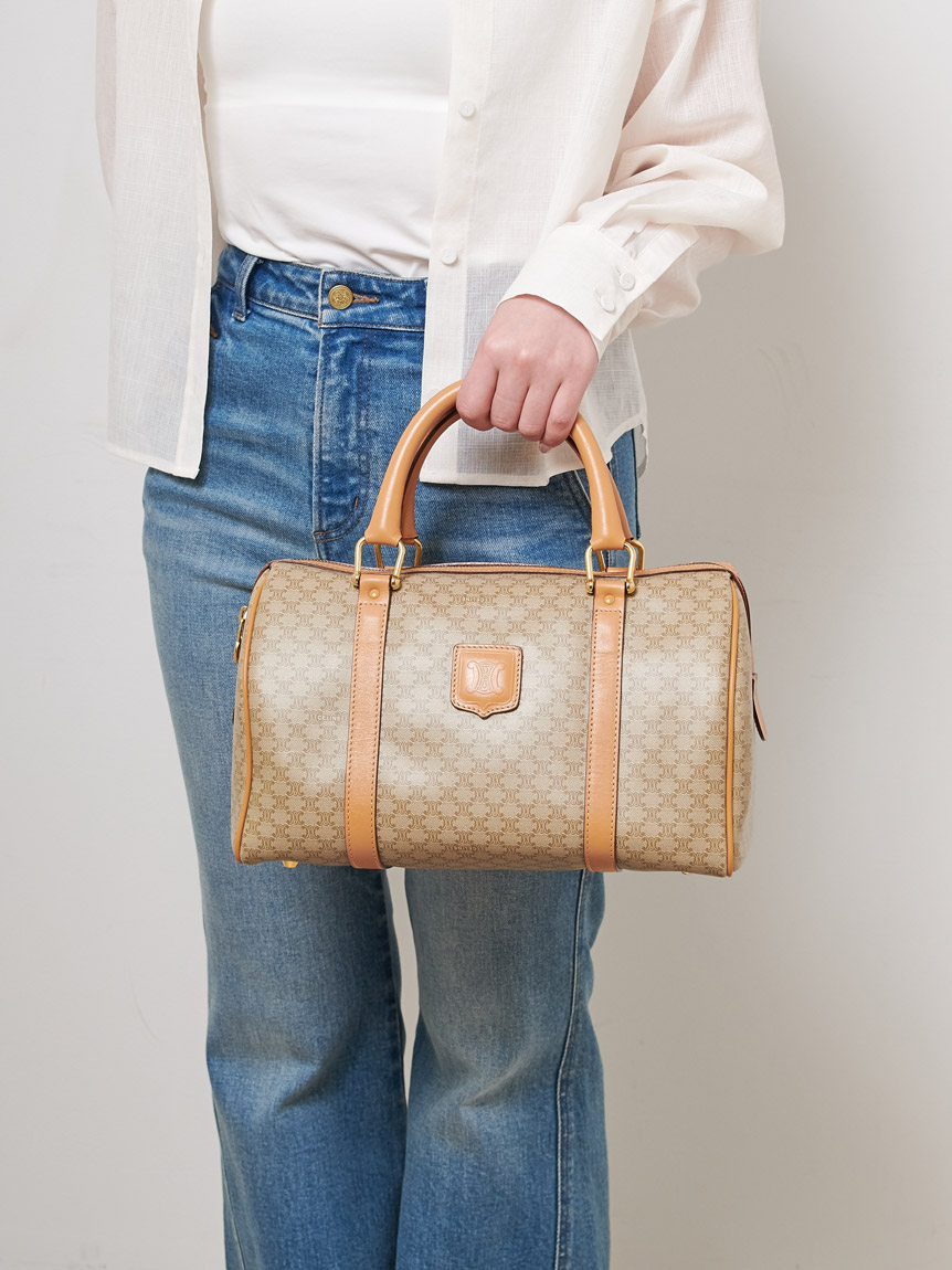 【値下げ】CELINE　マカダムモノグラムボストン CELINE マカダムモノグラムボストン(ヴィンテージバッグ