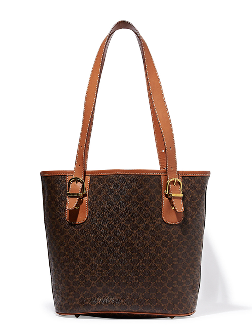【超美品】セリーヌ　ビッグトート　マカダム　A4 CELINE マカダムモノグラムトート(ヴィンテージバッグ