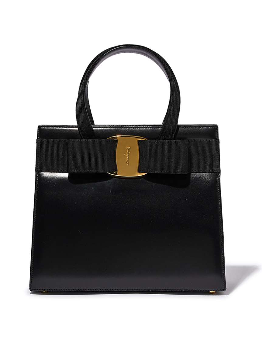 ⭐️Salvatore Ferragamo ブラウンショルダーバッグ⭐️ Salvatore Ferragamo ヴァラカーフ2wayショルダー(ヴィンテージ