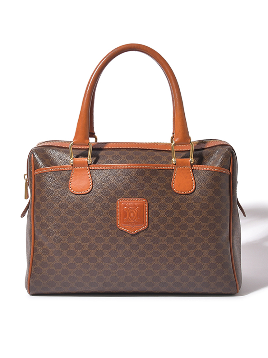 CELINE マカダムモノグラムボストン ミディアムサイズ(ヴィンテージ