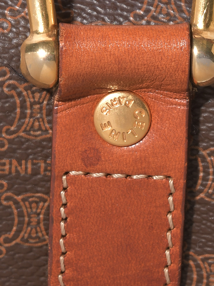 CELINE マカダムモノグラムボストン ミディアムサイズ(ヴィンテージ