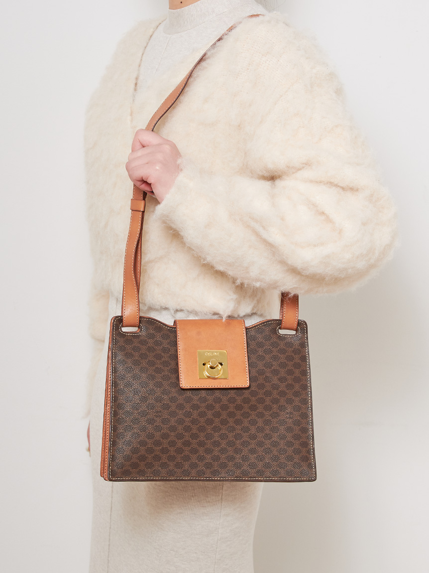 CELINE マカダムモノグラムショルダー(ヴィンテージバッグ