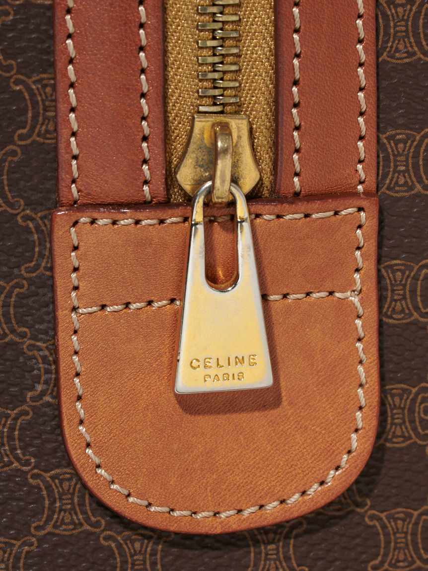 CELINE マカダムモノグラムボストン ミディアムサイズ(ヴィンテージ