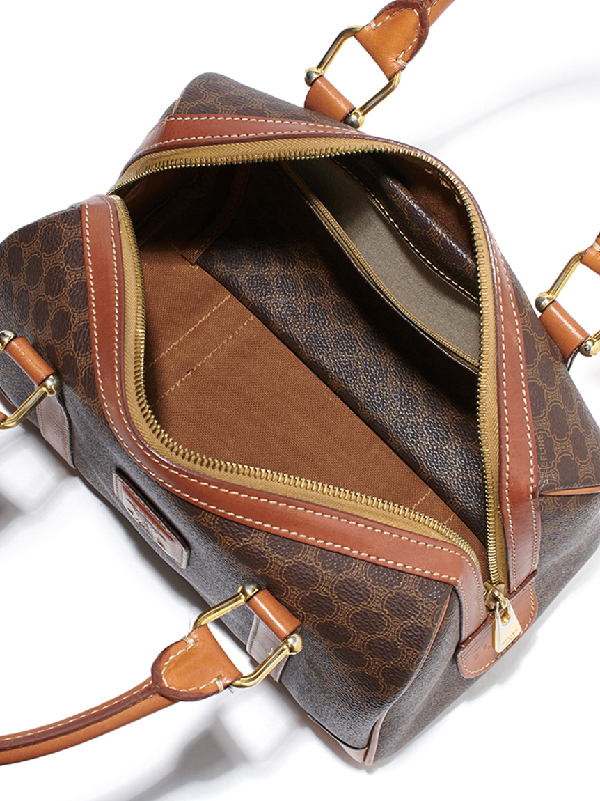 CELINE マカダムモノグラムボストン ミディアムサイズ(ヴィンテージ